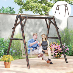 660 lbs Porch Swing Frame, A-Frame Hanging Chair Stand Only for DIY Painting, Swing Chair Stand for Backyard, Patio