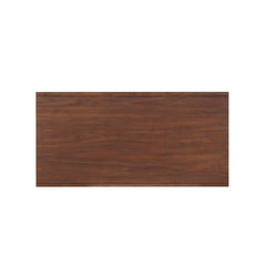 2 Drawer Wooden Coffee Table with Splayed Legs, Walnut Brown