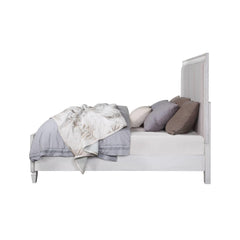 Sanctuary Light Gray Linen, Rustic Gray & Weathered White Finish E. King Bed