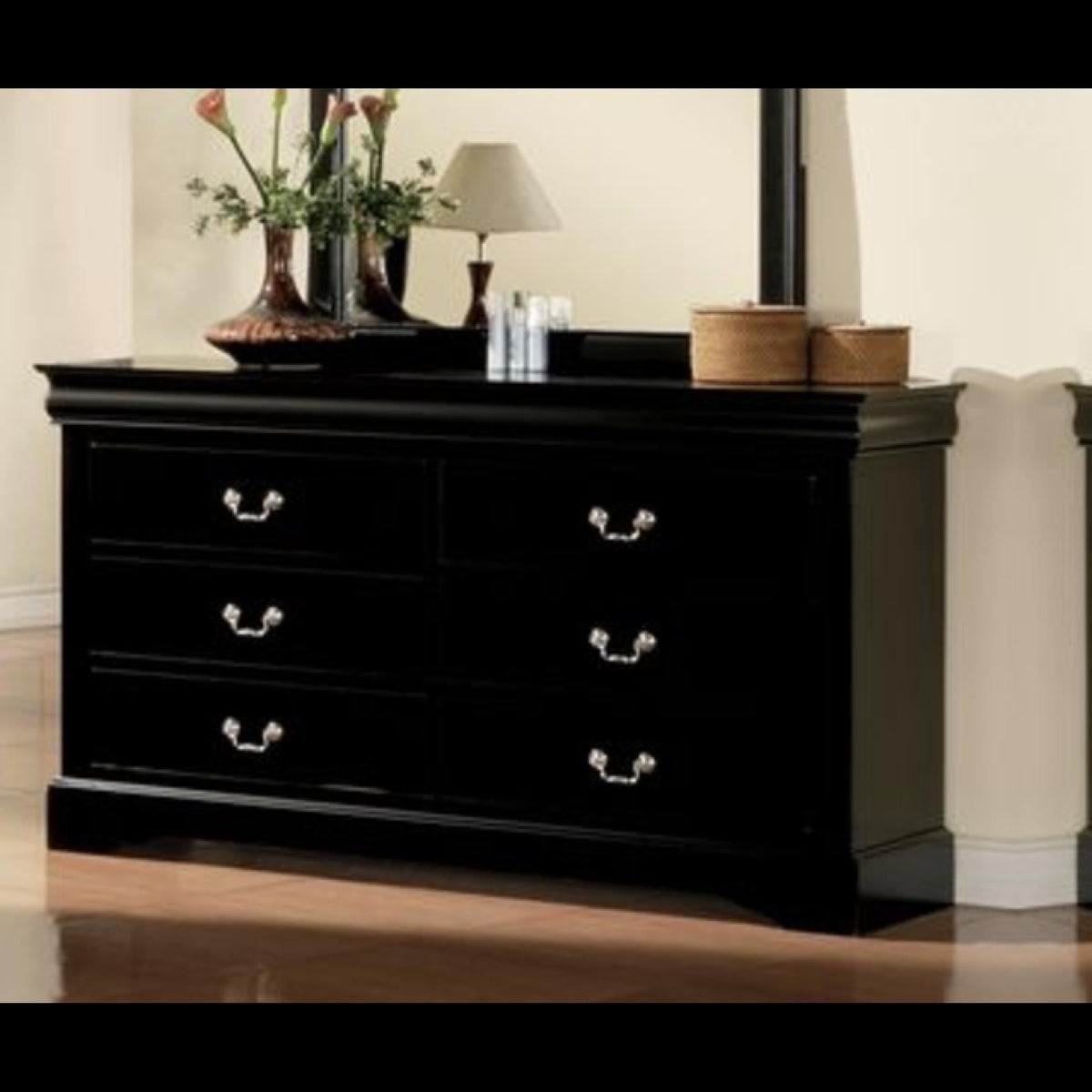 Nirvana Philippe III Black Finish Dresser