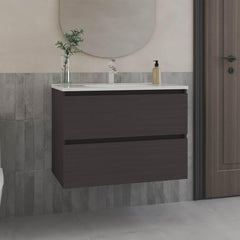 Paradise Cabinet Opalo, with Two Shelves and Open Storage, Black
