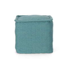 Paradise Yarn Square Pouf, Teal
