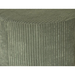 Corduroy Upholstery Full Compressed Ottoman