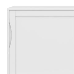 Hephaestus 48 inch Wide Solid Hardwood Mid-Century Modern Medium Storage Cabinet in White