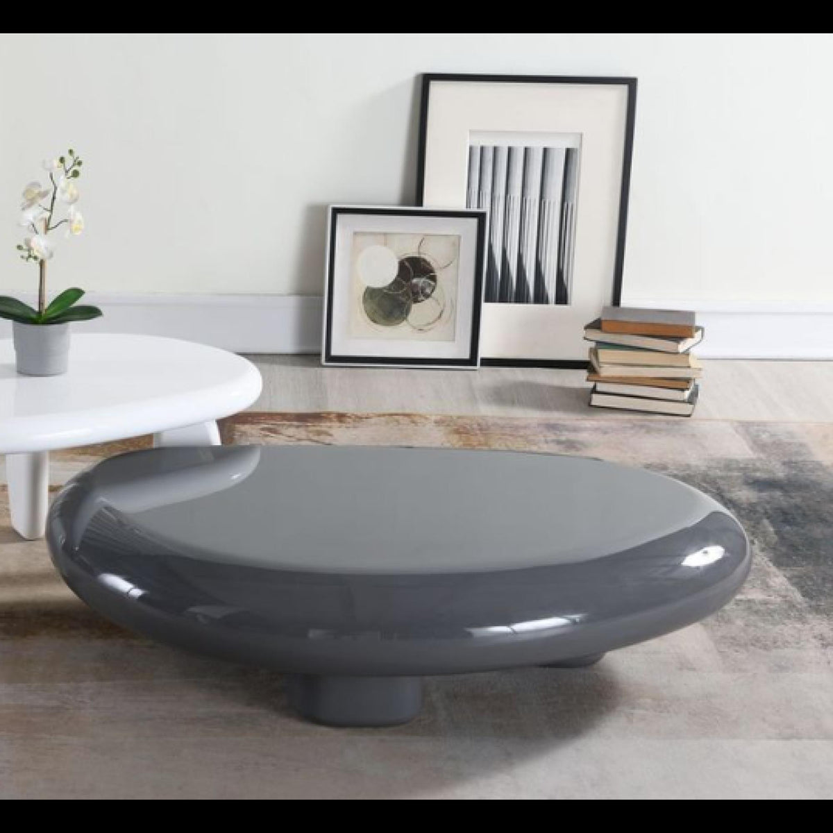 Museum Gray High Gloss Coffee Table