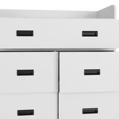 Comet 5-Drawer Dresser White