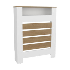 Camelot Cover Mistral Cabinet with Slatted Panel, Modern Home Furniture for Heating Units, Ventilated Decorative Enclosure, Light Oak