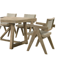 Dining Room Arm Chairs Oak Finish Upholstered Polyester Seat 2pc Dining Chairs Dining Room Furniture