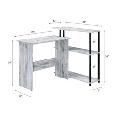Haven Antique White & Black Finish Writing Desk