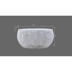 T3502-32 Round Coffee Table in White