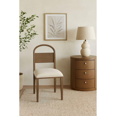 Wood Arch Back Chair - Cocoa/ White Sand (Set of 2)