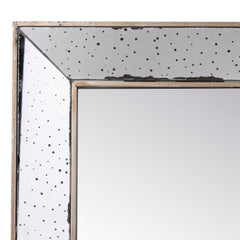 Apocalypse 18 Inch Square Wall Accent Mirror, Raised Tray Edges, Mirrored Frame