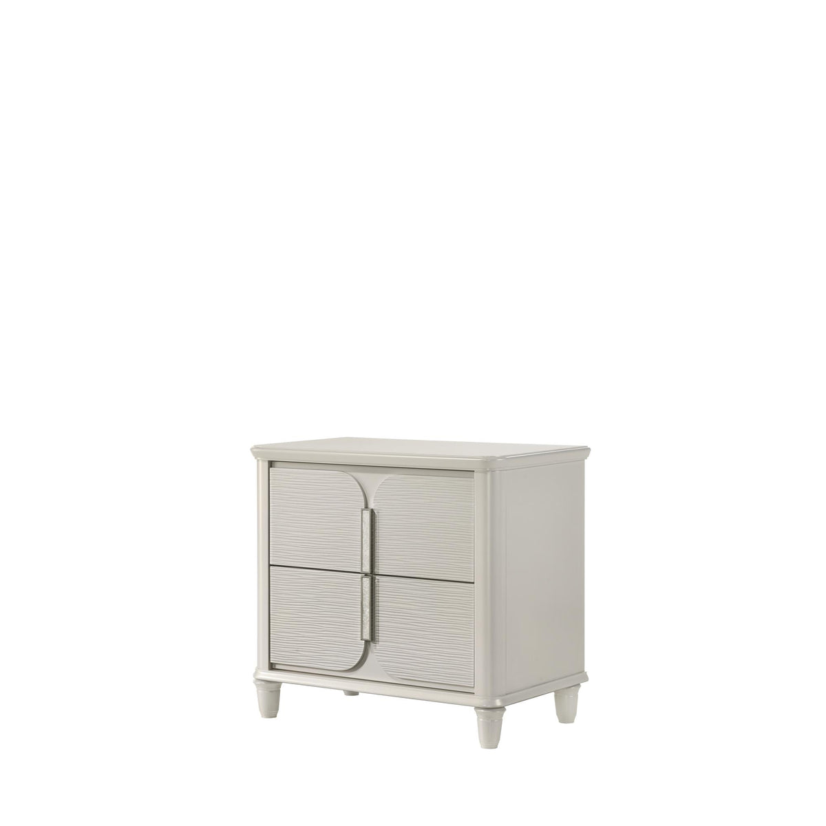 Demeter Pearl White Finish Nightstand