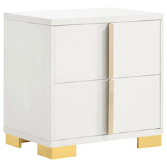 Treasury White 2-drawer Nightstand