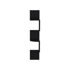 Theseus Corner Shelf, Modern Full-Wall Design with Multiple Shelving