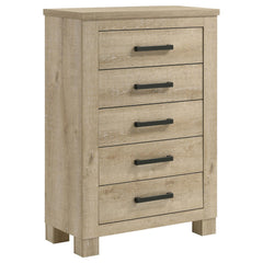 Poem Weathered Oak 5-drawer Bedroom Chest of Drawers