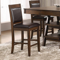 Orion Walnut Upholstered Counter Chair (Set of 2)