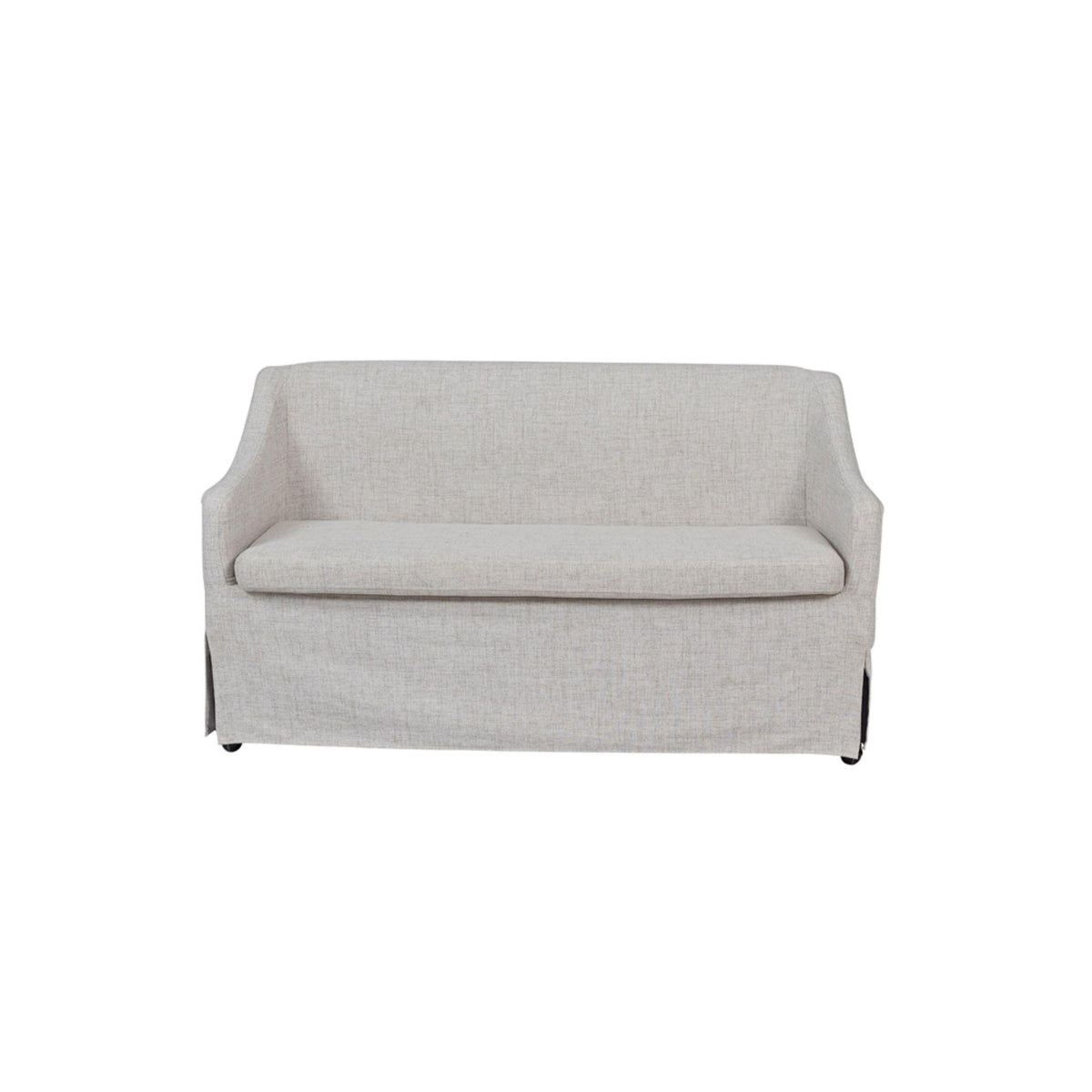 Aurora Covered Settee with Casters