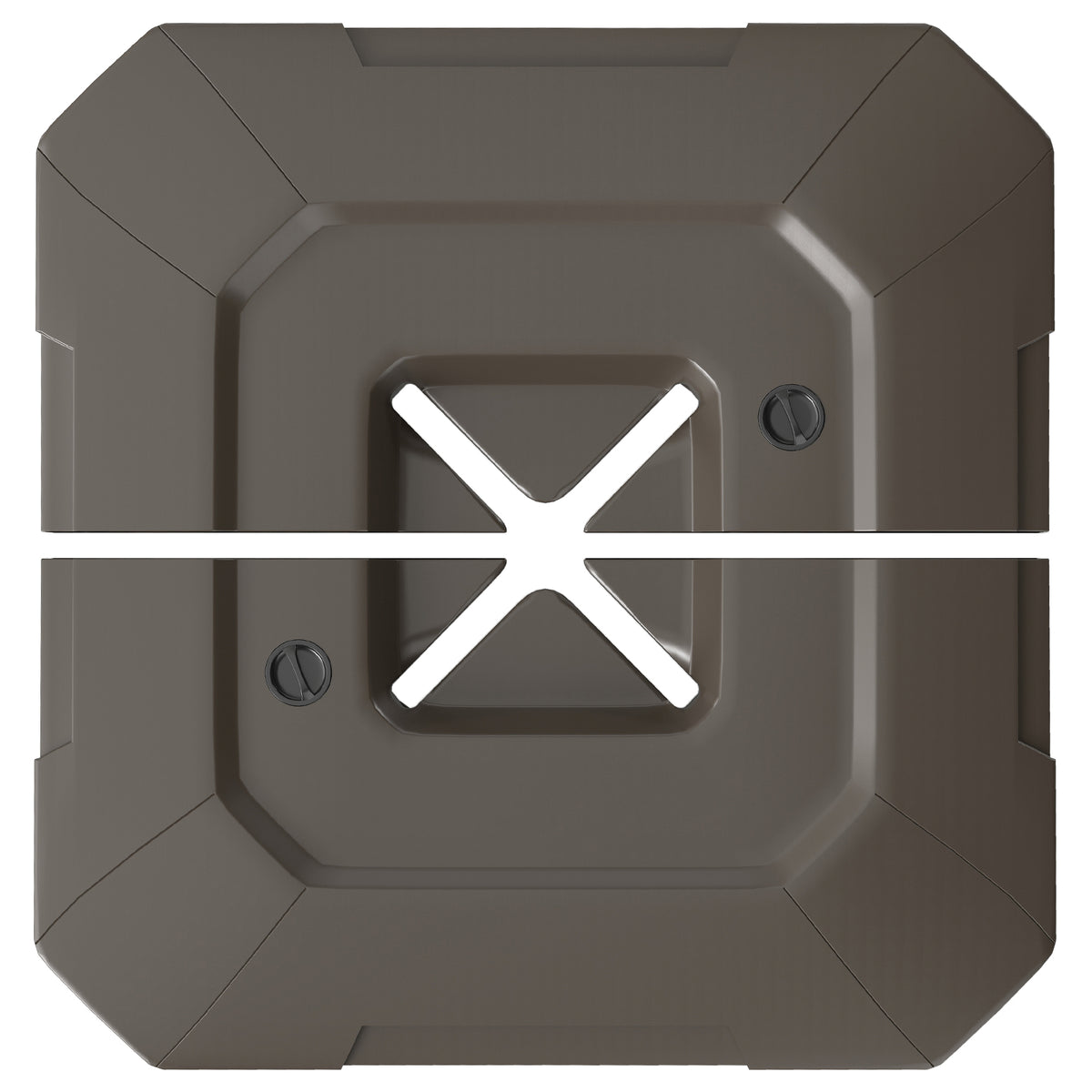 2-Piece Cantilever Umbrella Base Weight Set, 231 lb Water or Sand Fillable Outdoor Offset Umbrella Weights, Brown