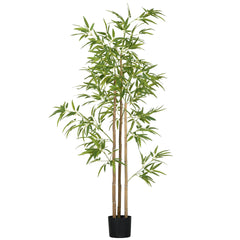 6ft Artificial Tree, Indoor Fake Bamboo with Pot, for Home Office Living Room Decor