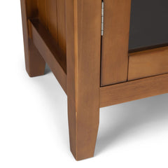 Eternity 39 inch Wide Solid Wood Transitional Storage Cabinet in Light Golden Brown