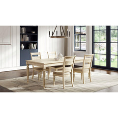 Demeter Back Side Chair - Whitewash Finish (Set of 2)
