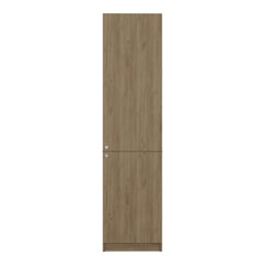 Home Tall Freestanding Bookcase with Double Doors and 5 Interior Storage Shelves, Vertical Storage Cabinet for Living Room, Office or Bedroom