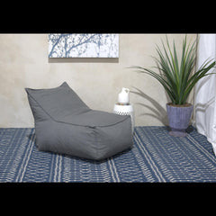 Athena 3 Ft. Water Resistant Fabric Bean Bag Chair, Dark Grey