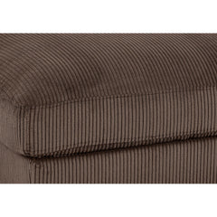 Corduroy Upholstered Rectangle Ottoman
