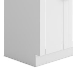 Poem - 28" Laundry Cabinet with Faucet and Stainless Steel Sink - White