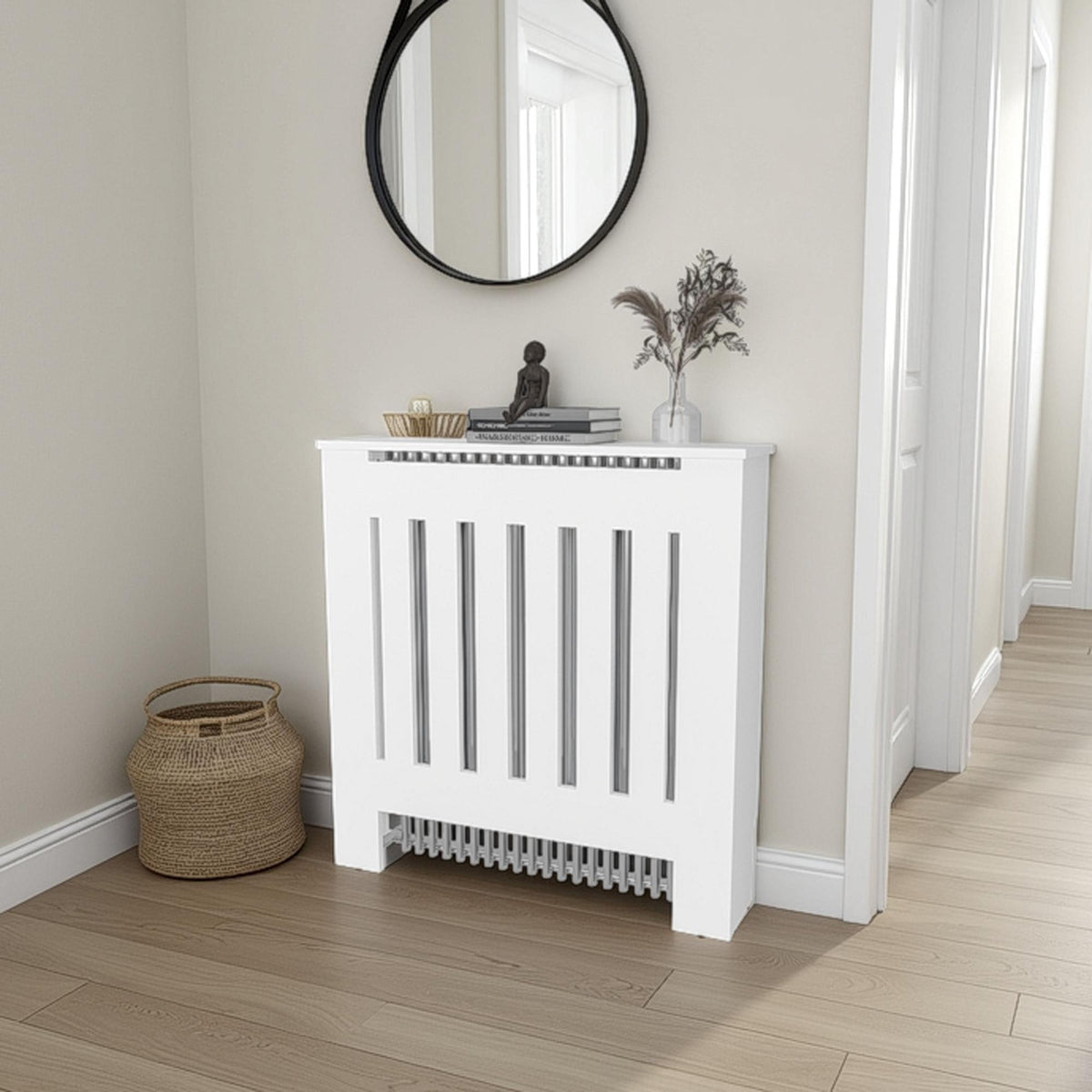 Camelot Cover Cabinet, 1 Shelf, White