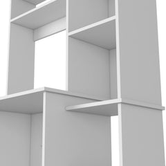 Valhalla Writintg Desk, Two Superior Shelves, Five Cubbies -White