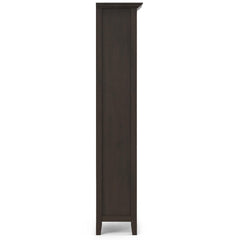 Atlas 24 inch Solid Wood 5 Shelf Bookcase in Hickory Brown