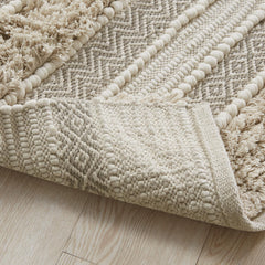 Aegisthus Texture Stripe Bath Rug Natural 20x32"