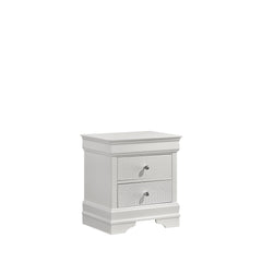 Iphigenia Modern Style 2-Drawer Night stand Made with Wood in White