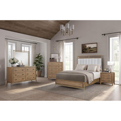 3 Drawer Nightstand with USB in Latte Finish