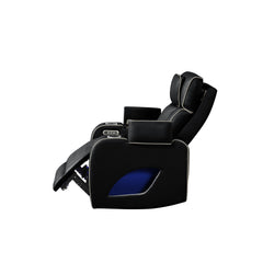 Hephaestus Modern Style Upholstery Recliner Chair Made with Wood & Massage Function Included-Black