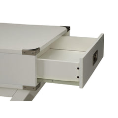 Hera White Finish Accent Table