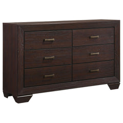 Aeneas Dark Cocoa 6-drawer Dresser