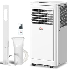 8,000 BTU Portable Air Conditioner Fan w/ Remote for Rooms Up to 344 Sq. Ft., Evaporative Cooler AC Unit White
