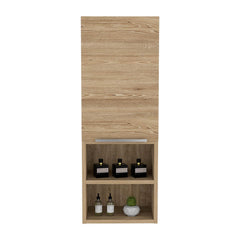 Display Cabinet Hazelton, Two Interior Shelves, Pine Finish