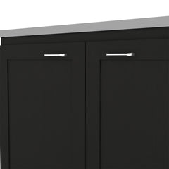 Olympus Cabinet Set, Two Shelves Black