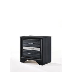Asgard Black Finish Nightstand