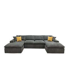 Coffee-Bean Like Upholstered Full Compressed Sectional