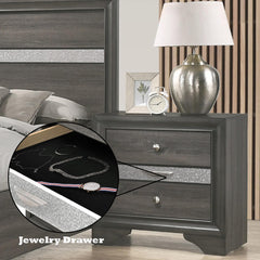 Asgard Gray Finish Nightstand