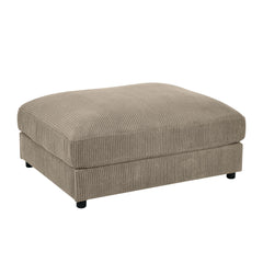 Corduroy Upholstered Rectangle Ottoman