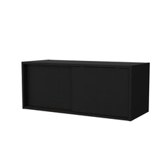 Wenge Floating Cabinet with Sliding Door