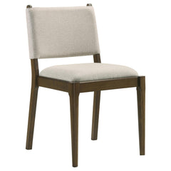 Saga Brown Upholstered Dining Side Chair (Set of 2)