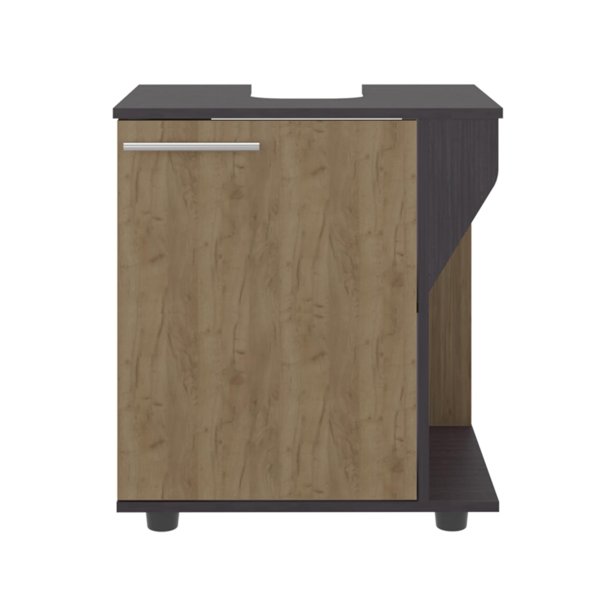 Oasis Under Sink Cabinet, Double Door Storage with Open Back for Pipes, Wide Unit, Freestanding Cabinet
