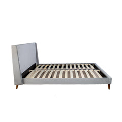 King Upholstered Bed With 2 Nightstands